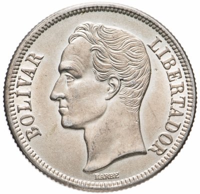 купить Венесуэла 2 боливара (bolivares) 1945