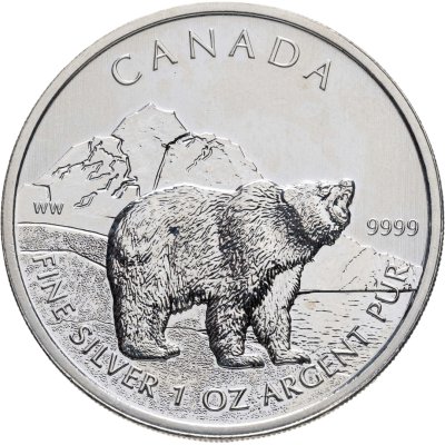 купить Канада 5 долларов (dollars) 2011 "Дикая фауна Канады - Медведь гризли"