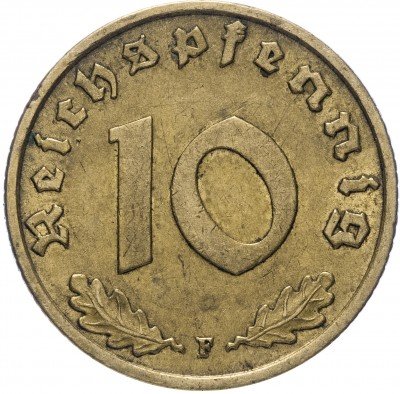 купить Фашистская Германия (Третий Рейх) 10 рейх пфеннигов 1938 "F"