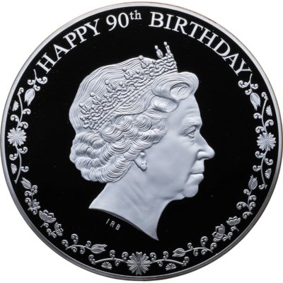 купить Острова Кука 20 долларов 2016 "90 лет королеве Елизаветы", с сертификатом