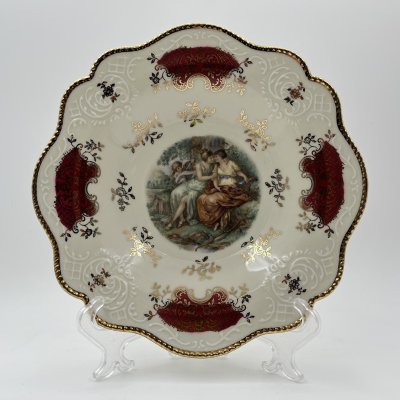 купить Блюдо небольшого размера "Мадонна", фарфор, деколь, золочение, Zeh Scherzer, Бавария, 1949-1970 гг.