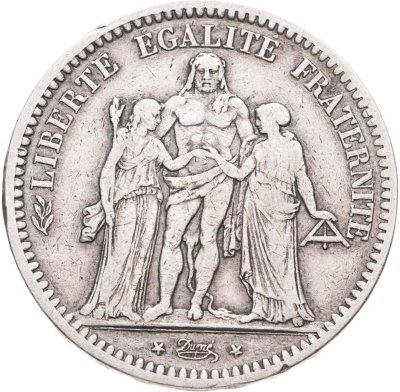 купить Франция 5 франков 1848