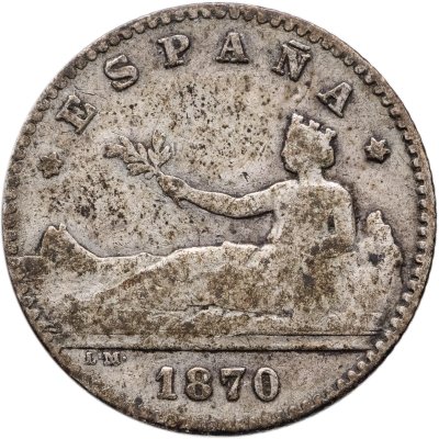 купить Испания 50 сентимо (centimos) 1870