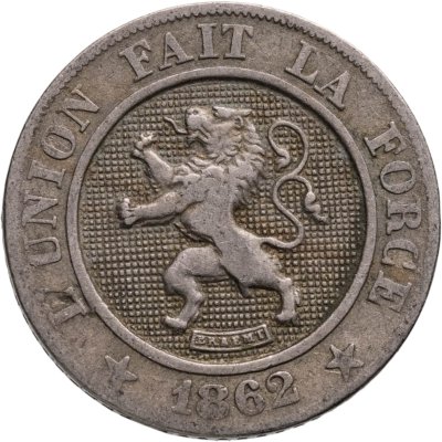 купить Бельгия 10 сантимов (centimes) 1862