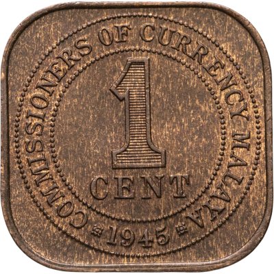 купить Малайя 1 цент (cent) 1945