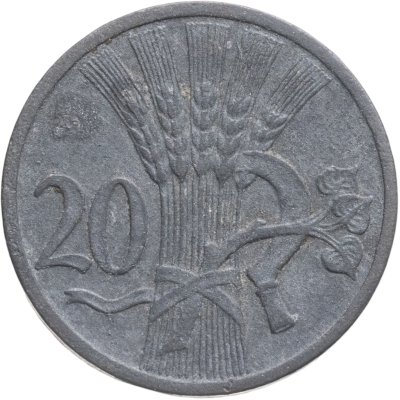 купить Богемия и Моравия 20 геллеров (heller) 1943