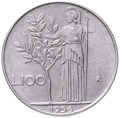 купить Италия 100 лир 1956