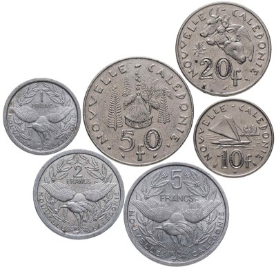 купить Новая Каледония набор из 6 монет 1952-1987
