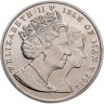 Купить Остров Мэн 1 крона (crown) 2012 "Жизнь Королевы Елизаветы II - Елизавета II с регалиями"