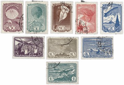 купить 1938 год Авиационный спорт гашеные