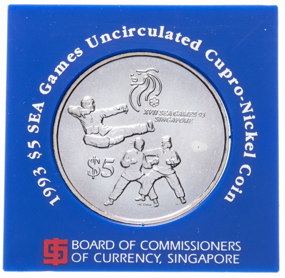 купить Сингапур 5 долларов 1993 Карате