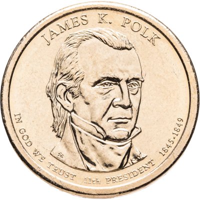 купить США 1 доллар 2009 P Джеймс Полк (11-й президент США)