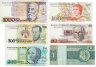 Купить Бразилия набор из 6 банкнот 1, 50, 100, 200, 500, 1000 крузейро, крузадо, новых крузадо 1972-1990