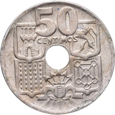 купить Испания 50 сентимо (centimos) 1949