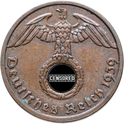 купить Германия, Третий рейх 1 рейхспфенниг (reichspfennig) 1939 "А"