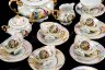 Купить Сервиз чайный "Мадонна" на 6 персон (15 предметов), фарфор, люстр, деколь, золочение, Leander (Леандер), Чехия, 1995-2003 гг.