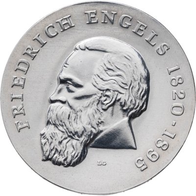 купить Германия (ГДР) 20 марок (mark) 1970 "150 лет со дня рождения Фридриха Энгельса"