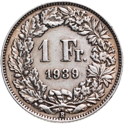 купить Швейцария 1 франк (franc) 1939