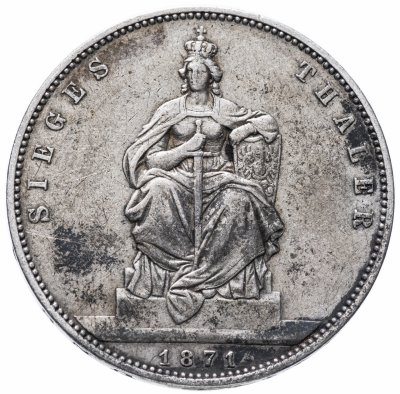 купить Пруссия 1 талер 1871 "Победа во франко-прусской войне (Победный талер)"