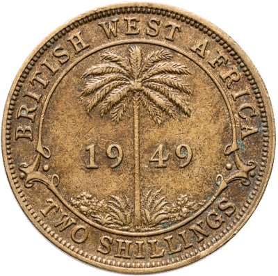 купить Британская Западная Африка 2 шиллинга (shillings) 1949 H