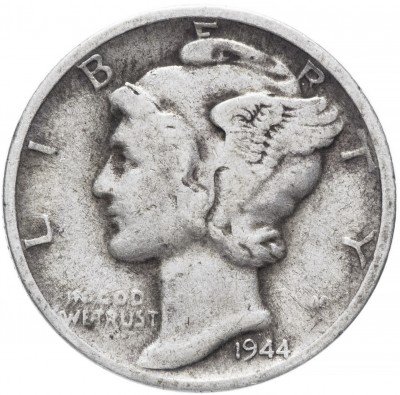 купить США 1 дайм (10 центов) 1944 S