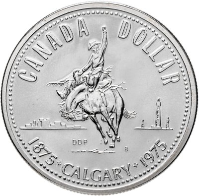 купить Канада 1 доллар 1975 "100 лет городу Калгари""