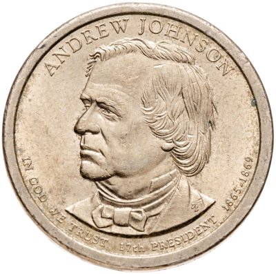 купить США 1 доллар (dollar) 2011 D Президент США - Эндрю Джонсон (1865-1869) знак монетного двора: "D" - Денвер