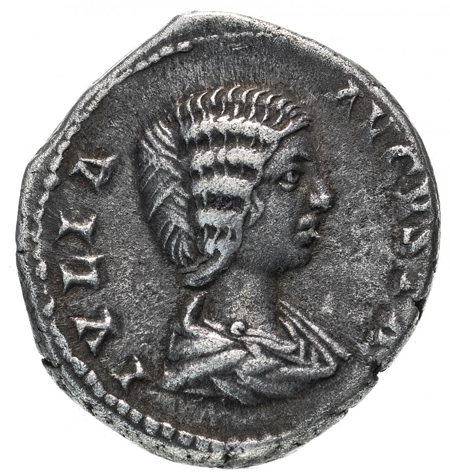 купить Римская империя, Юлия Домна, жена Септимия Севера, 196-211 годы, Денарий. (Пудицития) персонификация Стыдливости