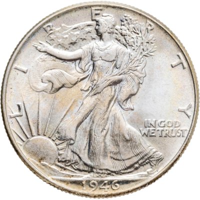 купить США 50 центов (1/2 доллара, half dollar) 1946 Walking Liberty Half Dollar