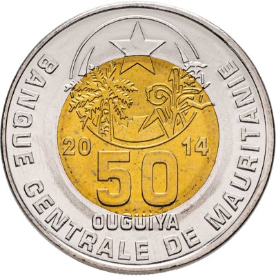 купить Мавритания 50 угий 2014