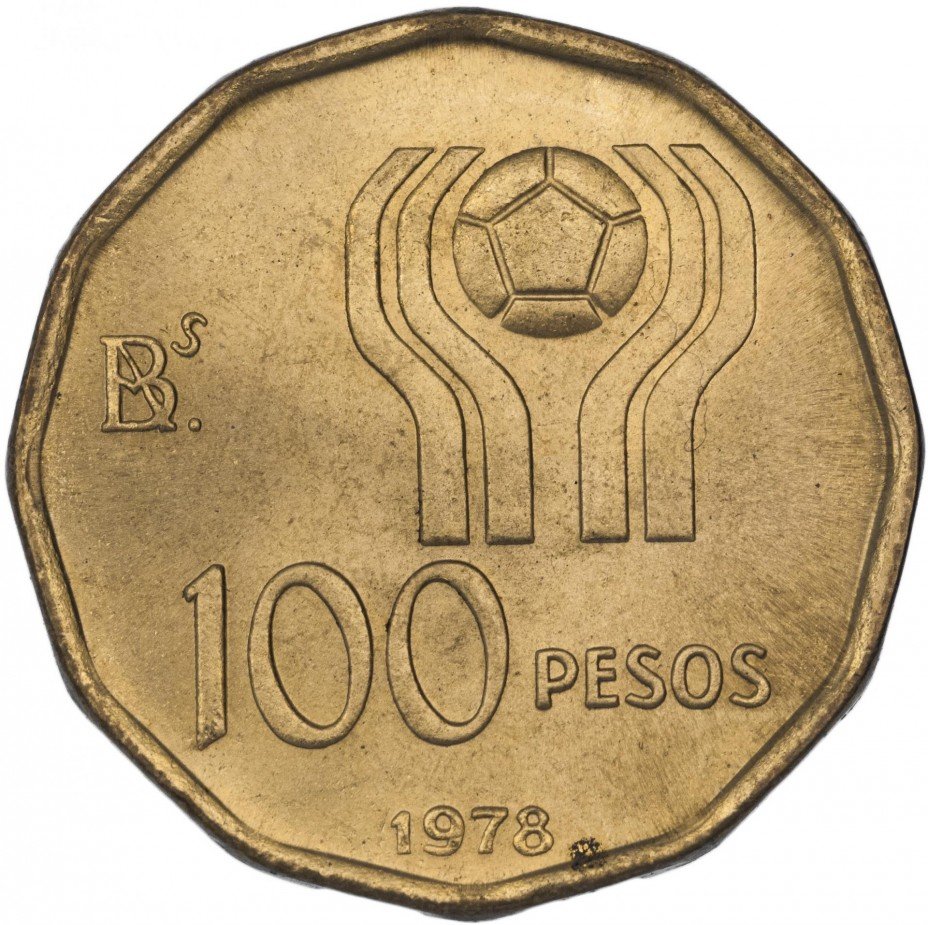 купить Аргентина 100 песо 1977-1978 Чемпионат мира по футболу 1978 года. (случайный год)