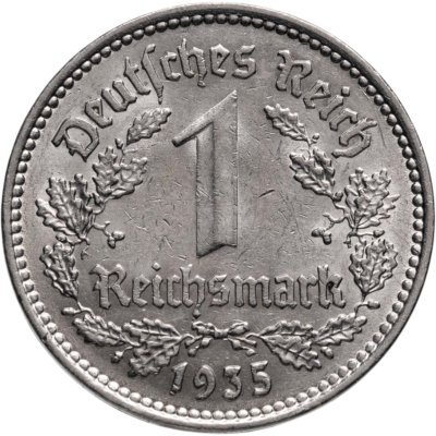 купить Германия (Третий рейх) 1 рейхсмарка 1935 А
