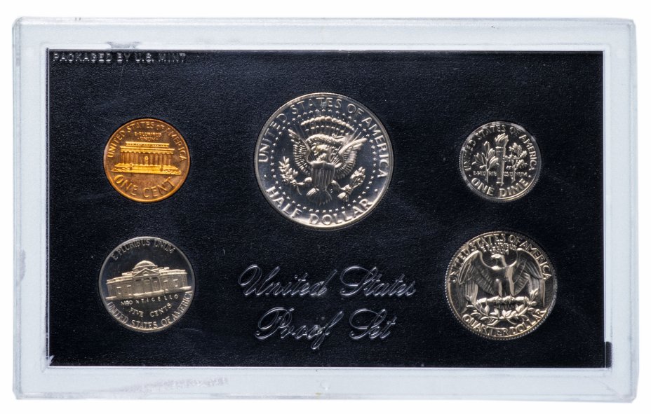 купить США Годовой набор монет 1972 "S" (5 монет в футляре)