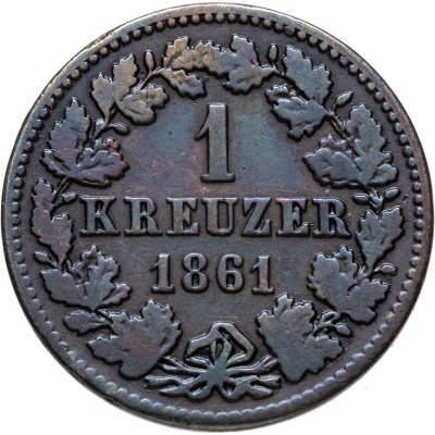 купить Германия, Нассау 1 крейцер 1861
