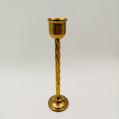 купить Подсвечник для одной свечи на витом основании, латунь, литьё, Российская империя, 1890-1915 гг.