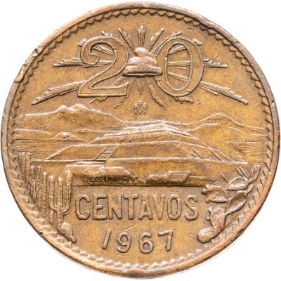 купить Мексика 20 сентаво (centavos) 1967
