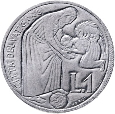 купить Ватикан 1 лира (lira) 1975 "Лето Господне"