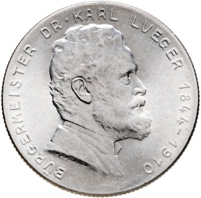 купить Австрия 2 шиллинга (shillings) 1935 "25 лет со дня смерти Карла Люгера"