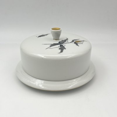 купить Масленка из сервиза "Роза", фарфор, деколь, золочение, Freiberg Porzellan, Германия, 1957-1972 гг.