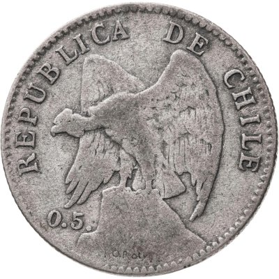 купить Чили 20 сентаво (centavos) 1899