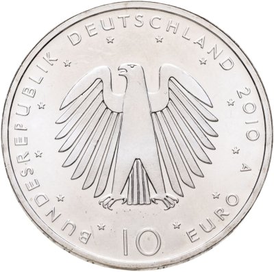 купить Германия 10 евро (euro) 2010 А "20 лет объединения Германии"
