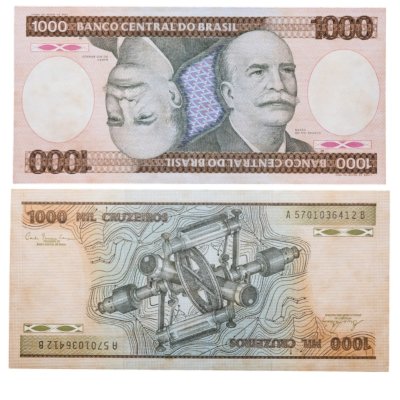 купить Бразилия 1000 крузейро 1981-1986 года (Pick 201а)