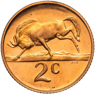 купить ЮАР 2 цента (cents) 1974