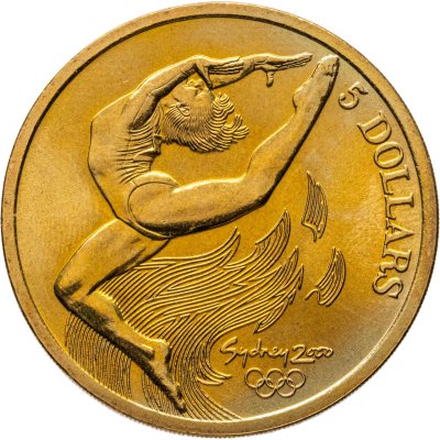 купить Австралия 5 долларов 2000 Олимпийские игры в Сиднее - Гимнастика