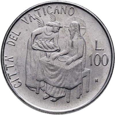 купить Ватикан 100 лир (lire) 1981