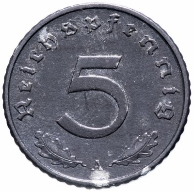 купить Германия 5 рейхспфеннигов (reichspfennig) 1940-1945 период Третьего Рейха