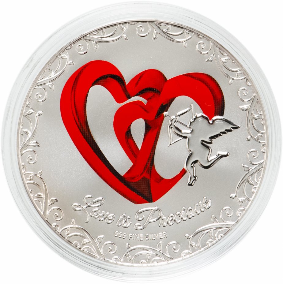 купить Остров Ниуэ 2 доллара 2013 "Любовь бесценна", в футляре с сертификатом