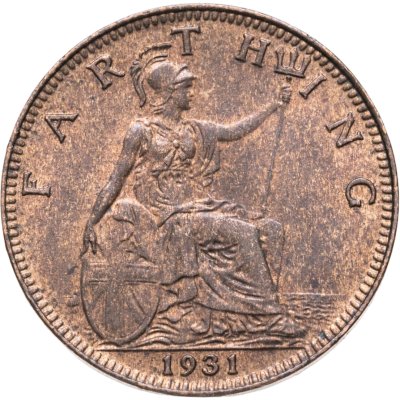 купить Великобритания 1 фартинг (farthing) 1931