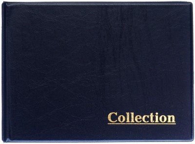 Купить Альбом на кольцах 230*170 мм с 10 листами по 12 ячеек (52*52 мм), синий