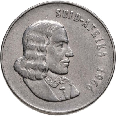 купить ЮАР 50 центов (cents) 1966 Надпись на языке африкаанс - "SUID-AFRIKA"